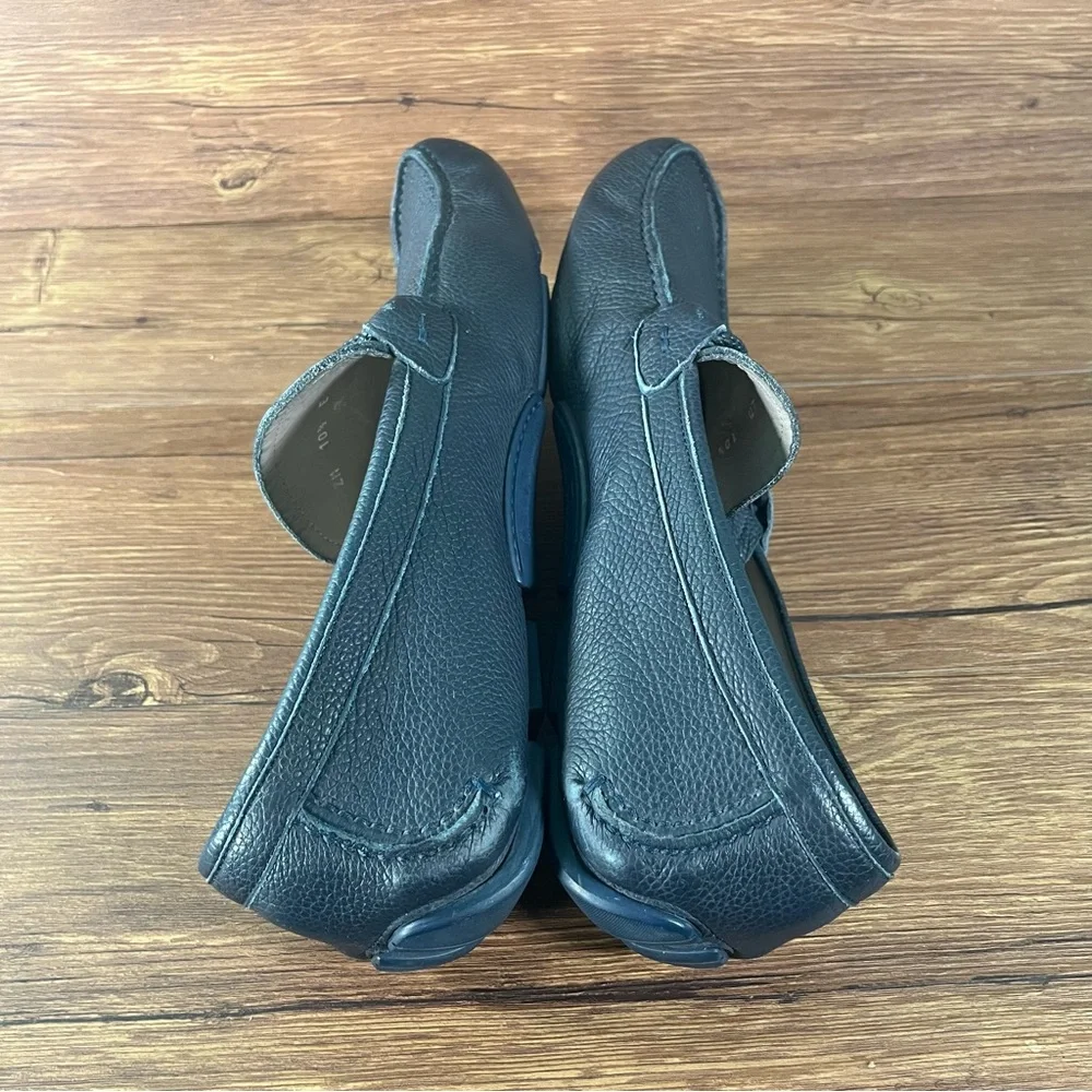 Salvatore Ferragamo‎ Front 4 Driving Shoe leather loafers Blue Men’s Size 10.5E